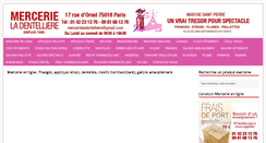 Desktop Screenshot of mercerie-ladentelliere.com