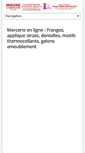 Mobile Screenshot of mercerie-ladentelliere.com