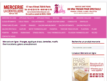 Tablet Screenshot of mercerie-ladentelliere.com